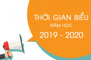 Thông báo: Thời gian biểu năm học 2019 – 2020