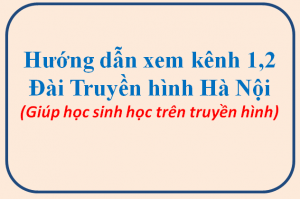 Hướng dẫn xem kênh 1, 2 Đài Truyền hình Hà Nội (Giúp học sinh học trên truyền hình)