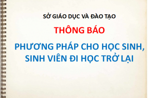 Phương án cho học sinh, sinh viên đi học trở lại