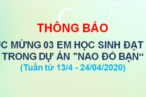 ISMART EDUCATION- KẾT QUẢ HỌC SINH THAM GIA DỰ ÁN “NAO ĐỐ BẠN”