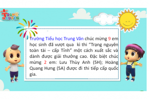 Kết quả thi Trạng Nguyên Toàn Tài – Cấp Tỉnh năm học 2019-2020