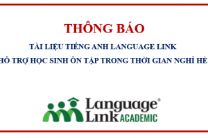 TÀI LIỆU TIẾNG ANH LANGUAGE LINK HỖ TRỢ HỌC SINH ÔN TẬP TRONG THỜI GIAN NGHỈ HÈ