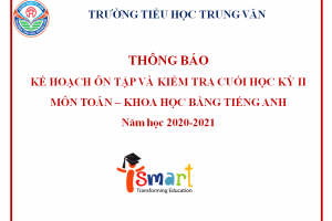 KẾ HOẠCH ÔN TẬP VÀ KIỂM TRA CUỐI HỌC KỲ II MÔN TOÁN – KHOA HỌC BẰNG TIẾNG ANH Năm học 2020-2021