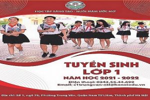Thông báo: Tuyển sinh lớp 1 năm học 2021-2022