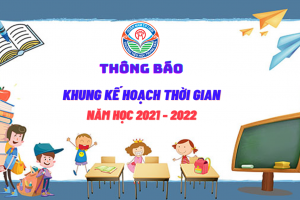 TH Trung Văn thông báo: Khung kế hoạch thời gian năm học 2021 – 2022