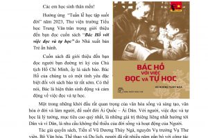 GIỚI THIỆU SÁCH TUẦN 5 THÁNG 10 NĂM 2023