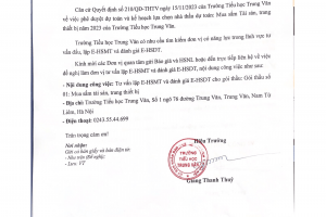 THƯ MỜI – THAM GIA TƯ VẤN LẬP E-HSMT VÀ ĐÁNH GIÁ E-HSDT