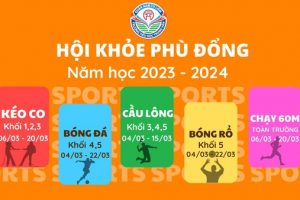 KHỞI ĐỘNG HỘI KHOẺ PHÙ ĐỔNG NĂM HỌC 2023-2024