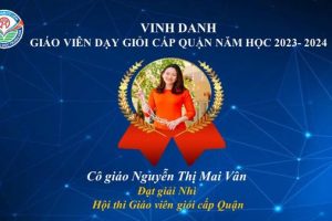 VINH DANH CÁC THẦY CÔ GIÁO ĐẠT GIẢI HỘI THI GIÁO VIÊN GIỎI QUẬN NAM TỪ LIÊM