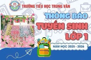THÔNG BÁO TUYỂN SINH VÀO LỚP 1 NĂM HỌC 2025-2026