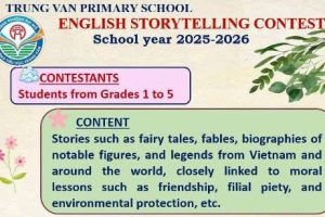 PHÁT ĐỘNG CUỘC THI “ENGLISH STORYTELLING CONTEST” CẤP TRƯỜNG NĂM HỌC 2025-2026